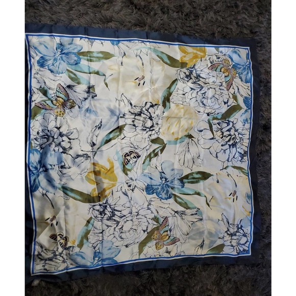 Vince Camuto Accessories - Vince Camuto Multifunctional Square XL Floral Butterflies Scarf 48" x 48"